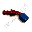 Złączka żeńska 45 st. aluminiowa anodowana (czerwono-niebieska) AEROQUIP Push On -12JIC na przewód 3/4